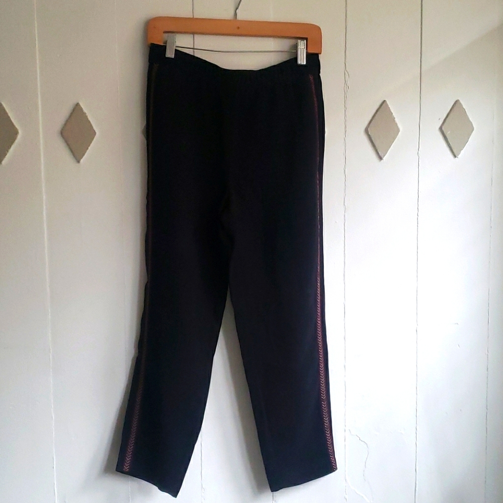 Madewell Trouser with Embroidered Tuxedo Stripe
